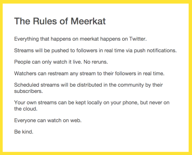 Meerkat Rules