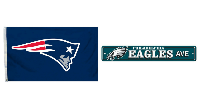 NFL flag and sign