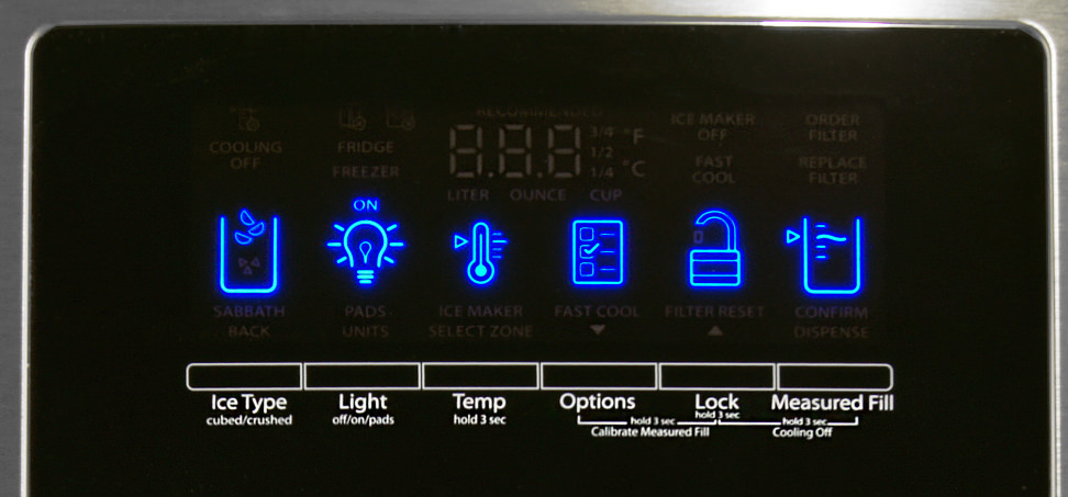 Whirlpool WRX735SDBM Controls