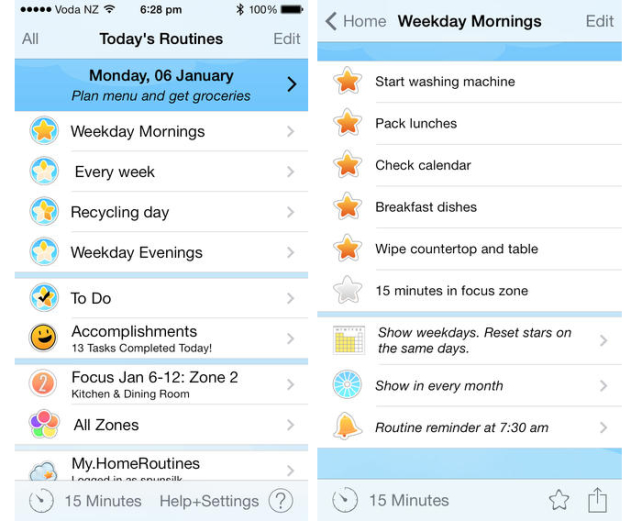 chore calendar app