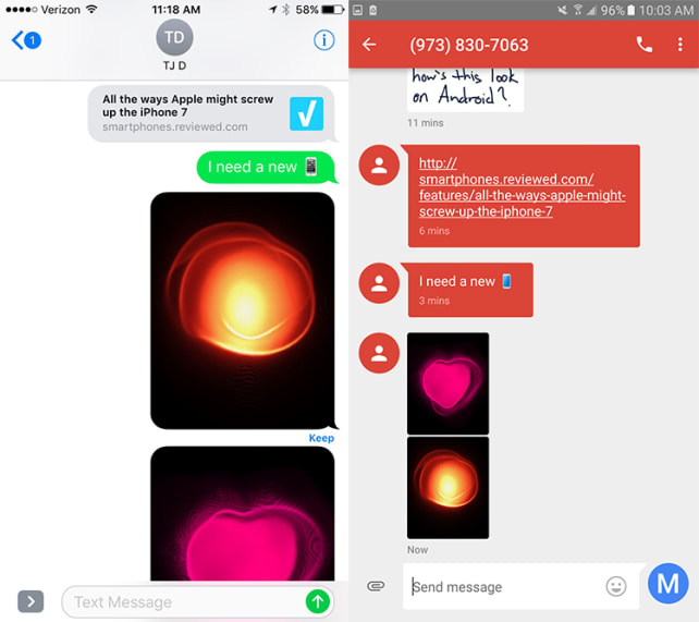 iMessages on Android