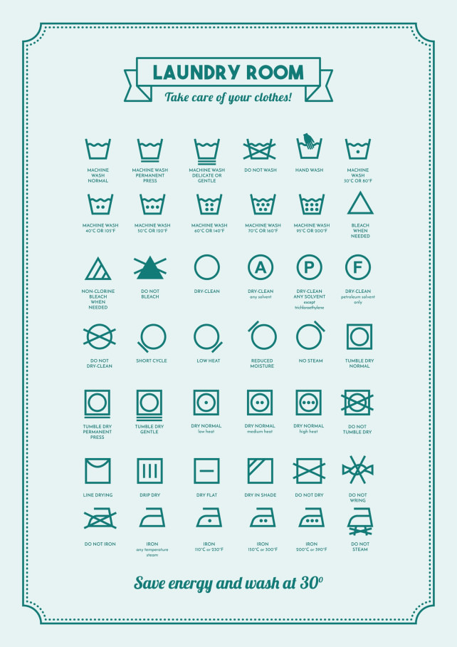 Laundry symbols and what they mean