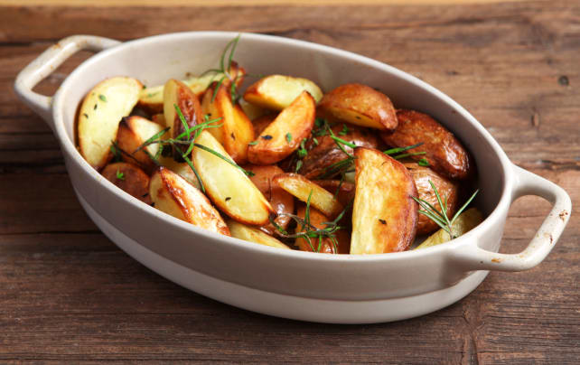 Grilled potatoes