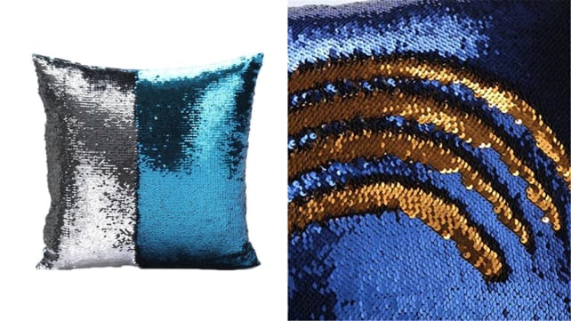 OrliverHL Reversible Mermaid Pillow