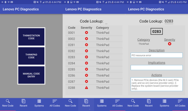 Lenovo PC Diagnostics App