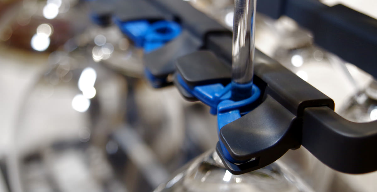 The Electrolux Glass Basket is designed to protect wine glasses Dishwashers