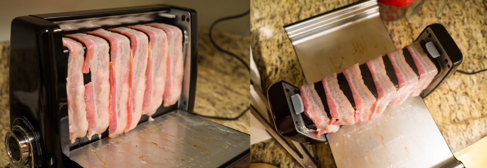 Loading up the bacon