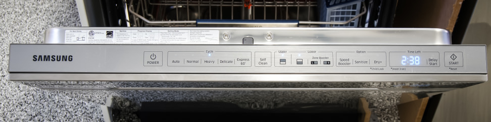 Samsung DW80H9970US—Controls