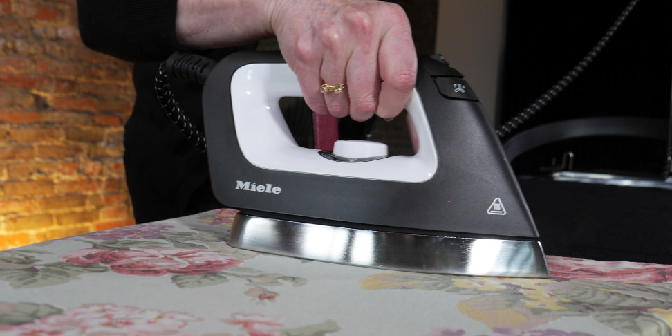 Ironing-a-pillowcase