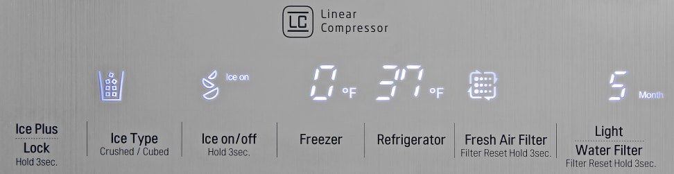 LG LSC22991ST Controls