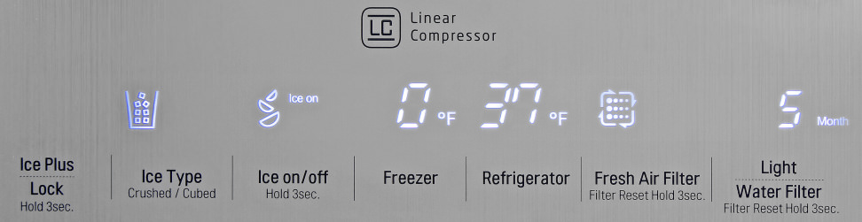 LG LSC22991ST Controls