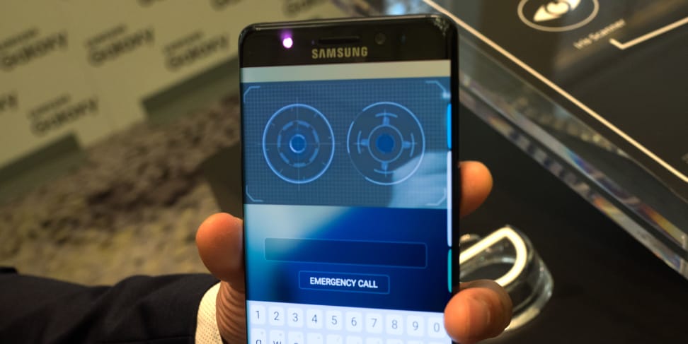 Samsung Galaxy Note 7 Iris Scanner